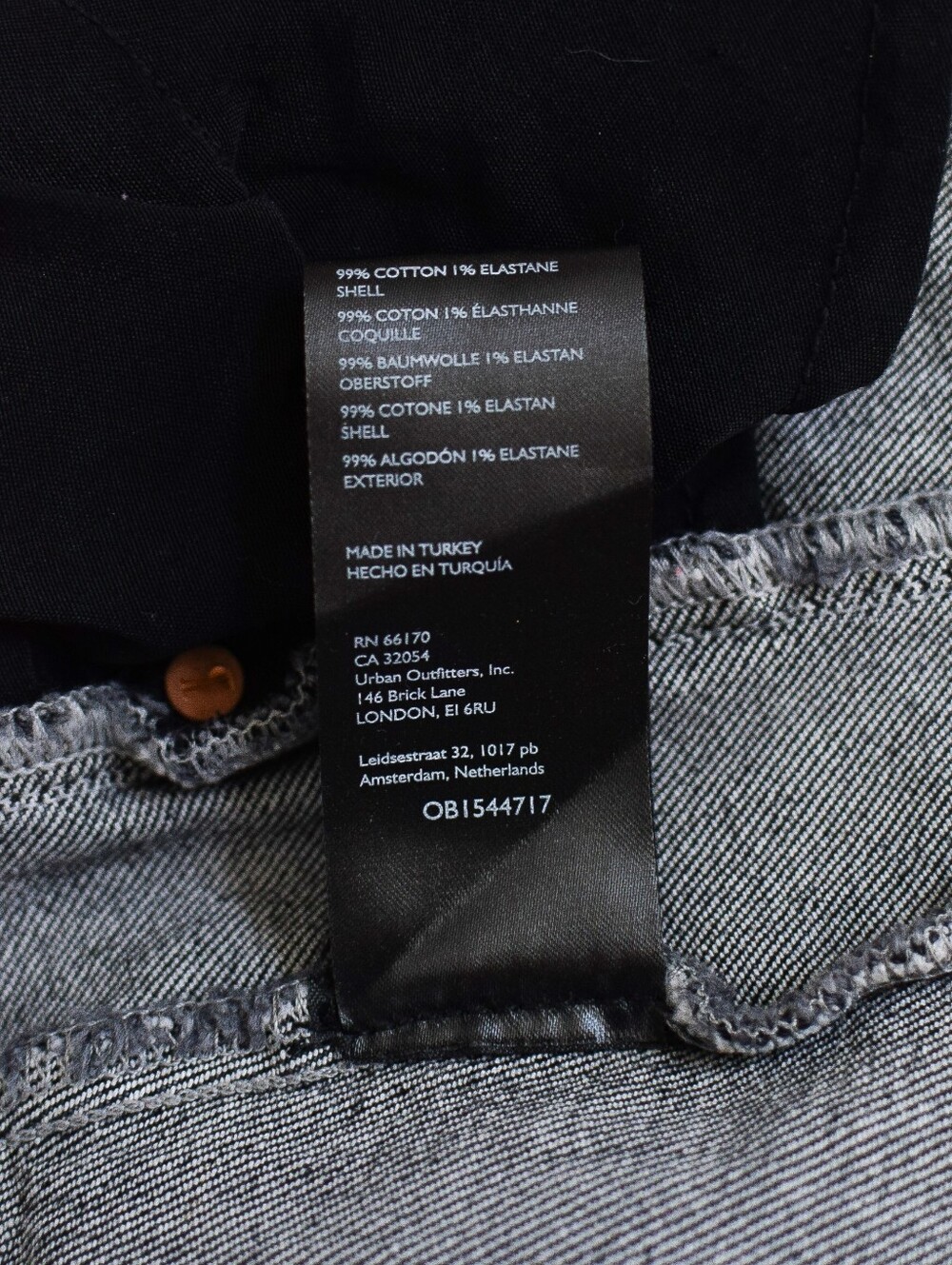 Anthropologie Pilcro Denim Mini Skirt Black Side Pleat Size 6 Y2K Boho Summer - Picture 10 of 10